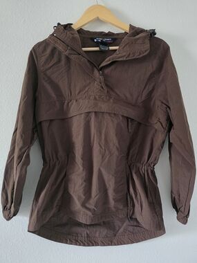 Women’s Brown Hooded Utility Jacket - Anorak Style